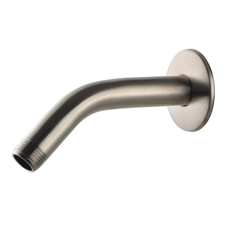 Kingston Brass 6Inch Shower Arm with Flange, Brushed Nickel K206M8